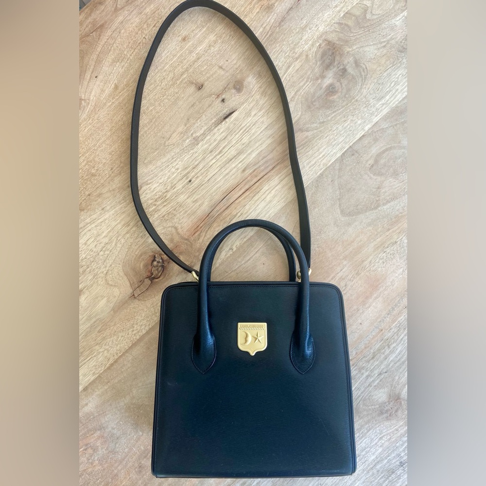 Barry Kieselstein-Cord Vintage Moonstar Black Leather Bag - Picture 2 of 8